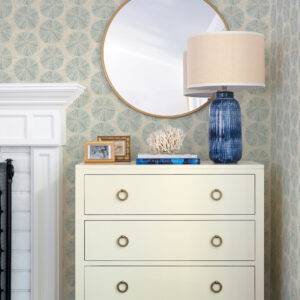 Sea Biscuit Aqua Sand Dollar Wallpaper
