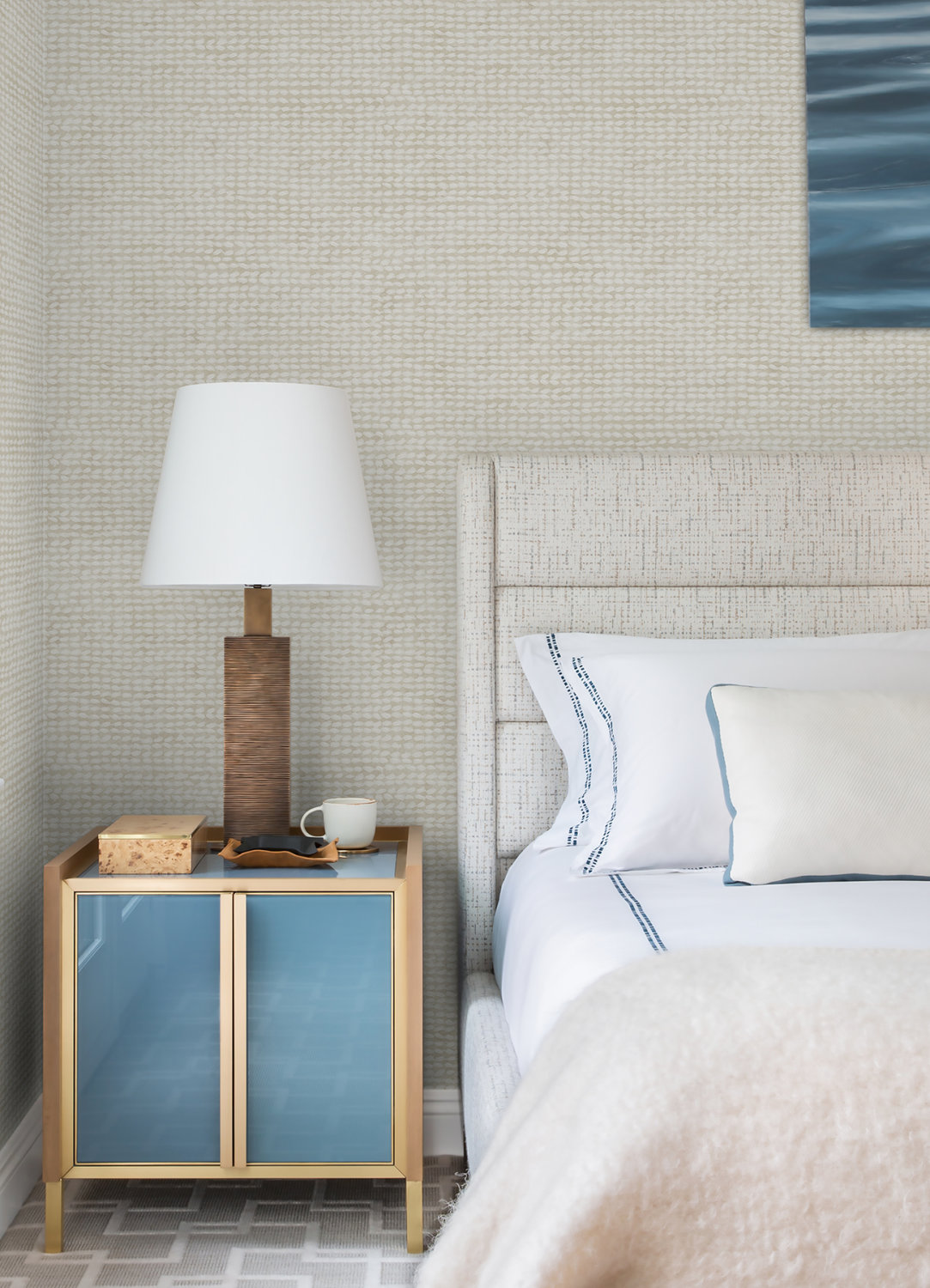 Wellen Light Grey Abstract Rope Wallpaper