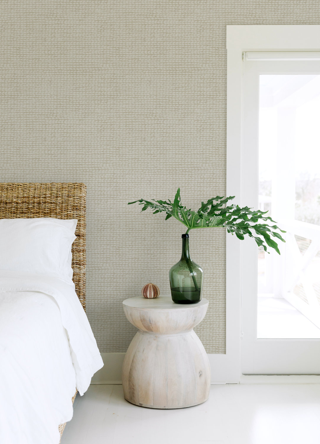 Wellen Light Grey Abstract Rope Wallpaper