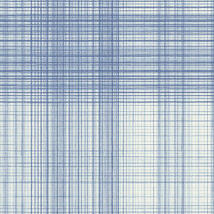 Madras Blue Plaid Wallpaper