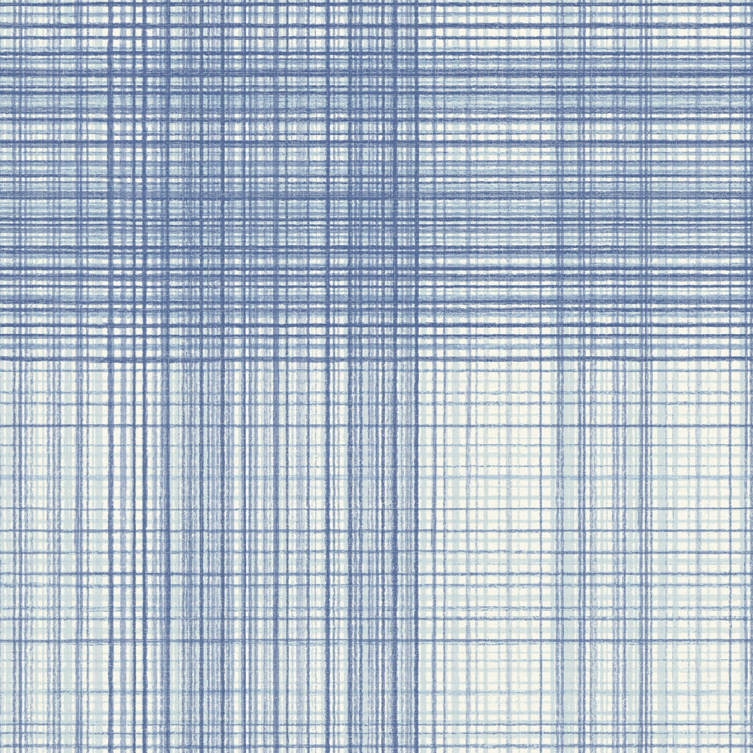 Madras Blue Plaid Wallpaper