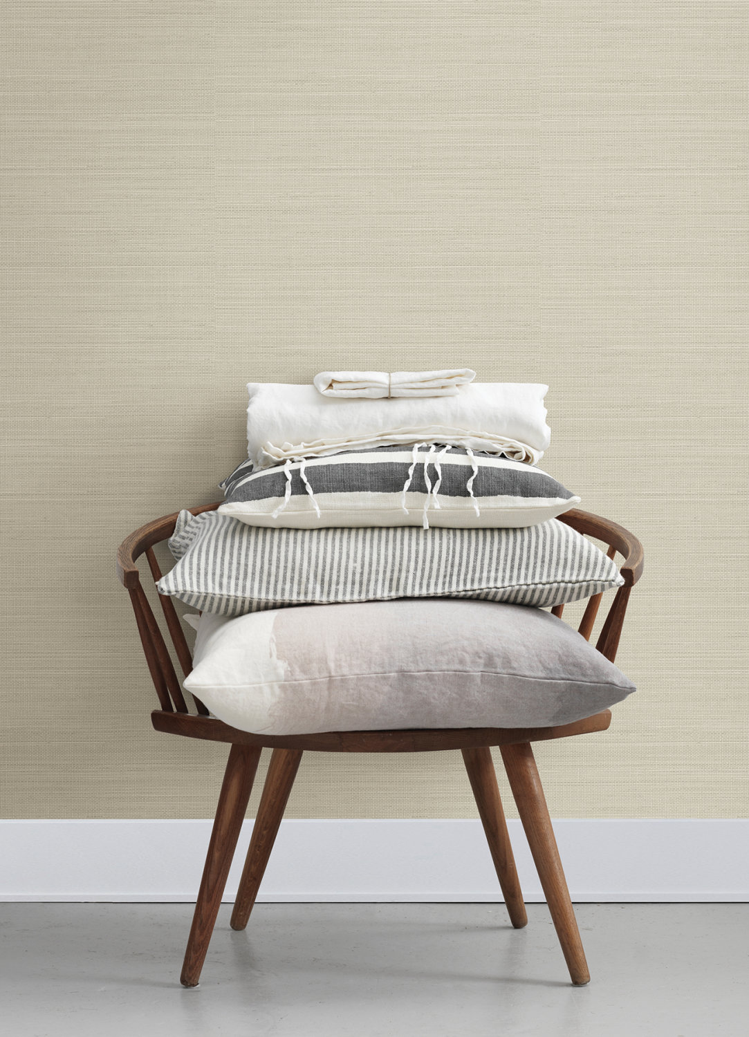 Spinnaker Light Grey Netting Wallpaper