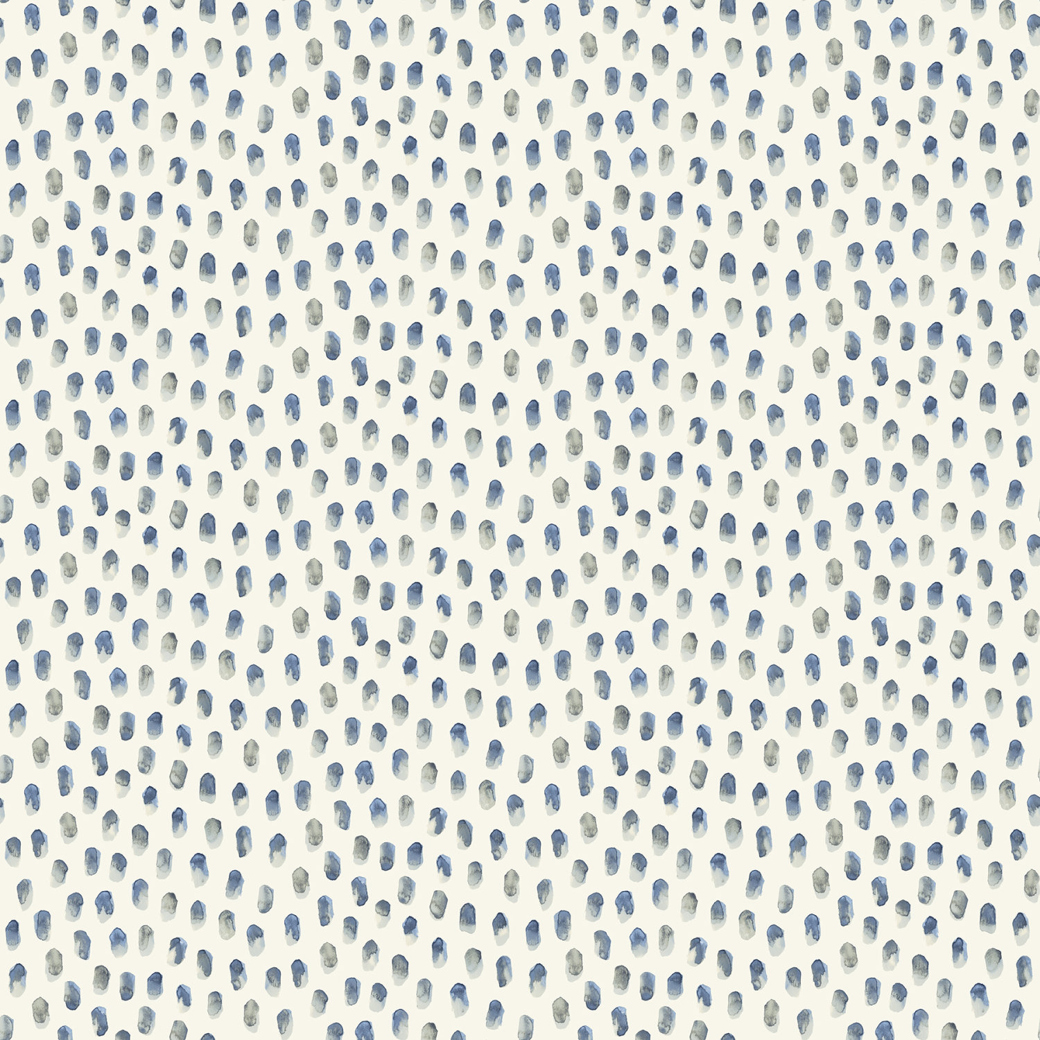 Sand Drips Blue Painted Dots Wallpaper