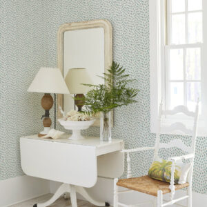 Sand Drips Aqua Painted Dots Wallpaper