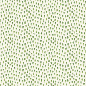 Sand Drips Green Painted Dots Wallpaper