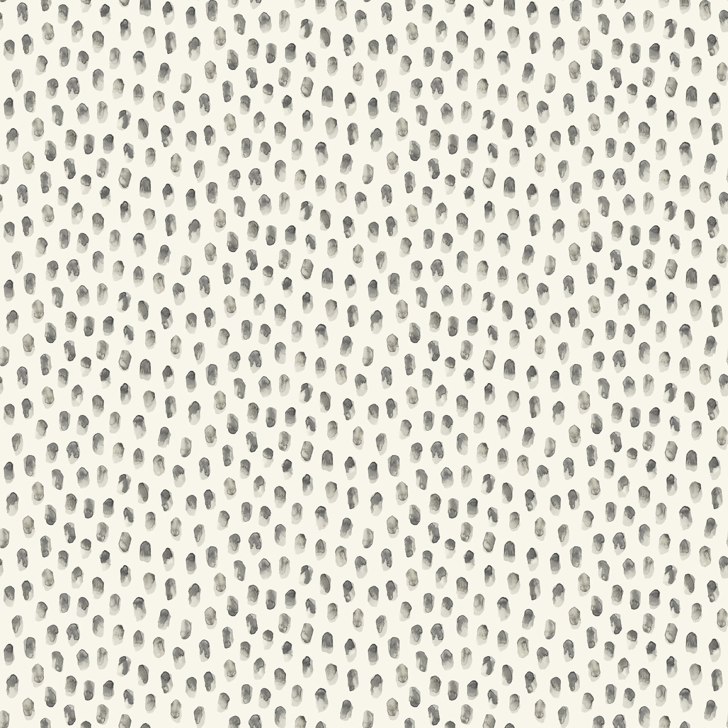 Sand Drips Dark Grey Painted Dots Wallpaper