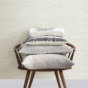 Grassweave Aqua Imitation Grasscloth Wallpaper