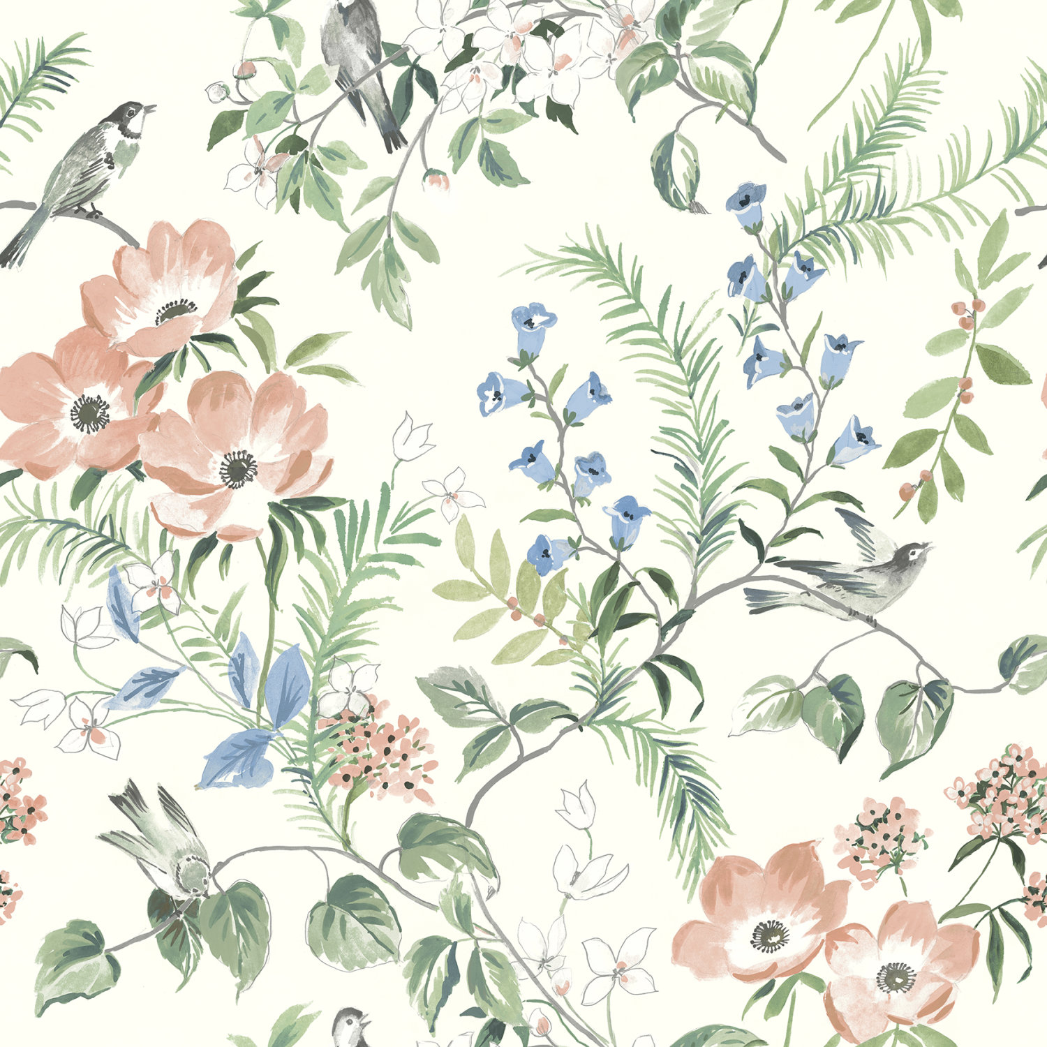 Frederique Multicolour Bloom Wallpaper