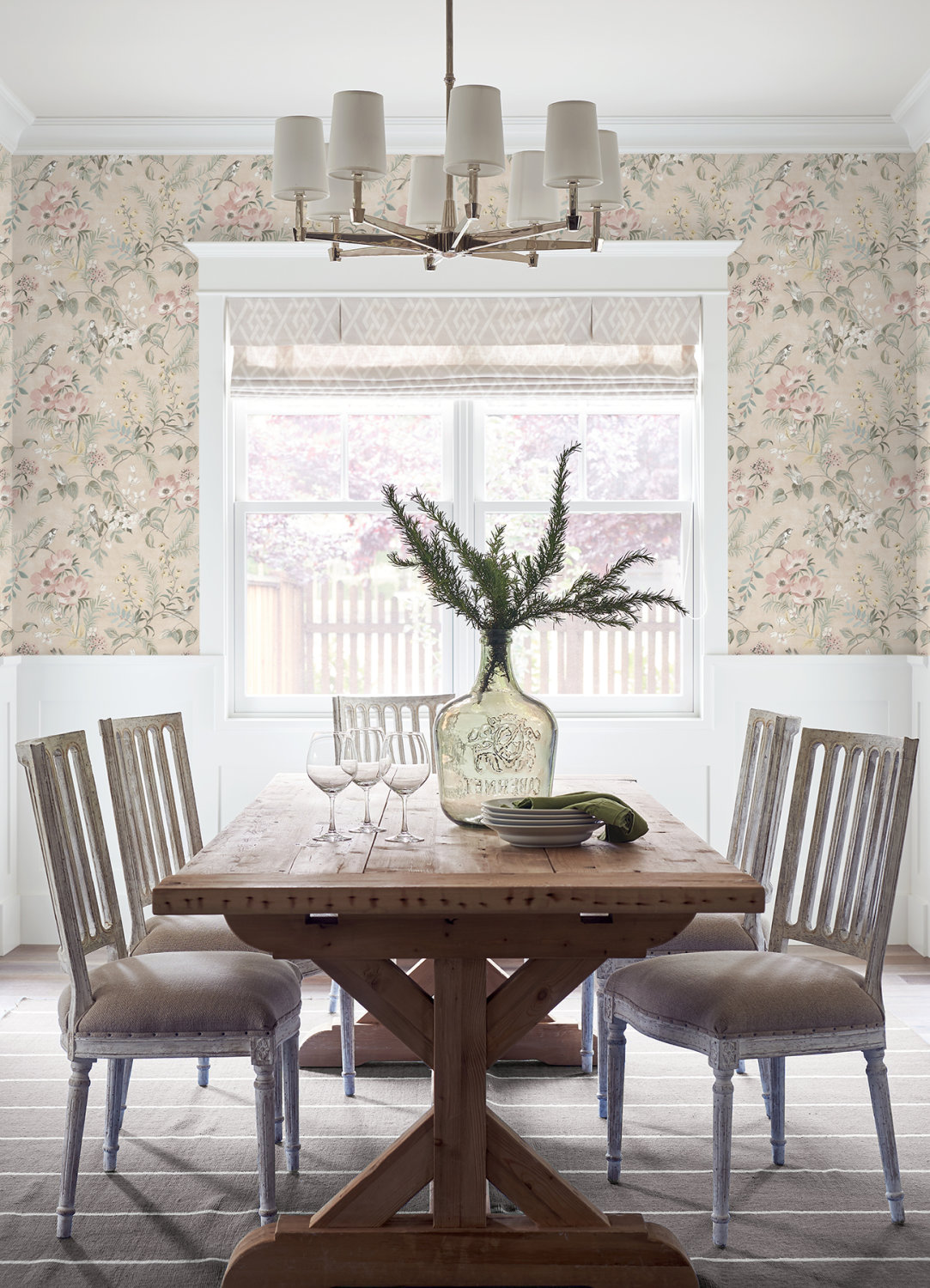 Frederique Blush Bloom Wallpaper