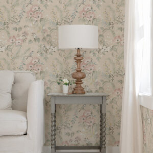 Frederique Blush Bloom Wallpaper