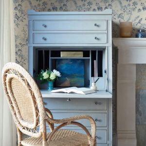 Frederique Blue Floral Wallpaper