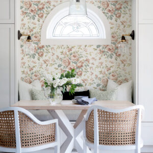 Manon Blush Rose Stitch Wallpaper