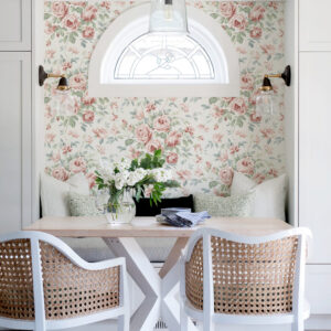 Manon Raspberry Rose Stitch Wallpaper