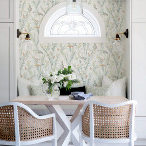 Hillaire Teal Meadow Wallpaper