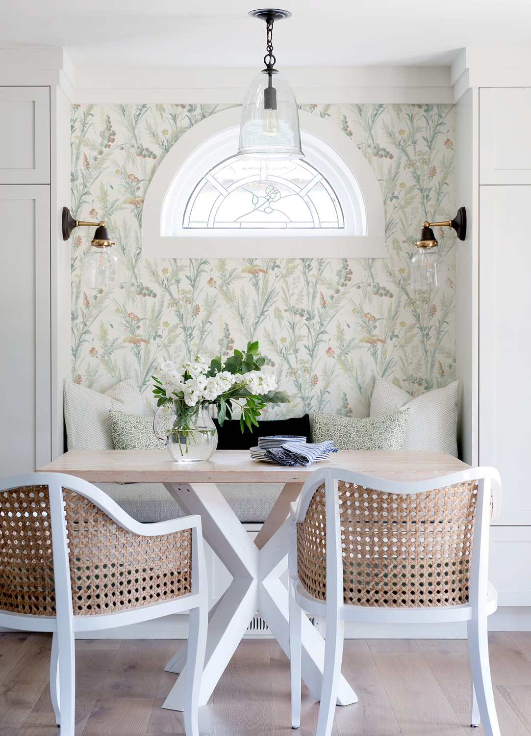 Hillaire Teal Meadow Wallpaper