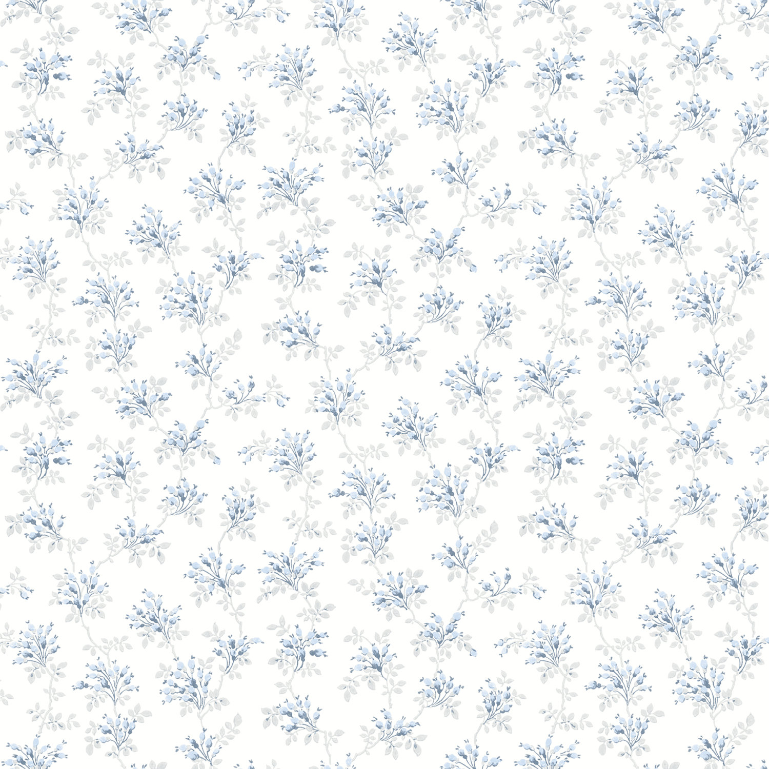 Sofiane Blue Botanical Trail Wallpaper