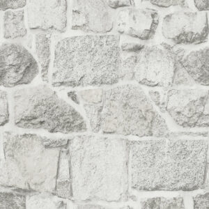 Axelle White Stone Wallpaper
