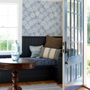 Faustin Navy Floral Wallpaper