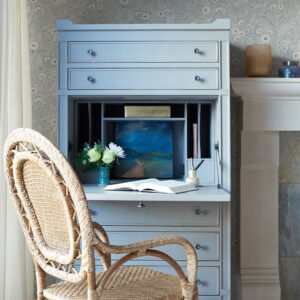 Agathon Light Blue Floral Wallpaper