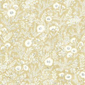 Agathon Wheat Floral Wallpaper