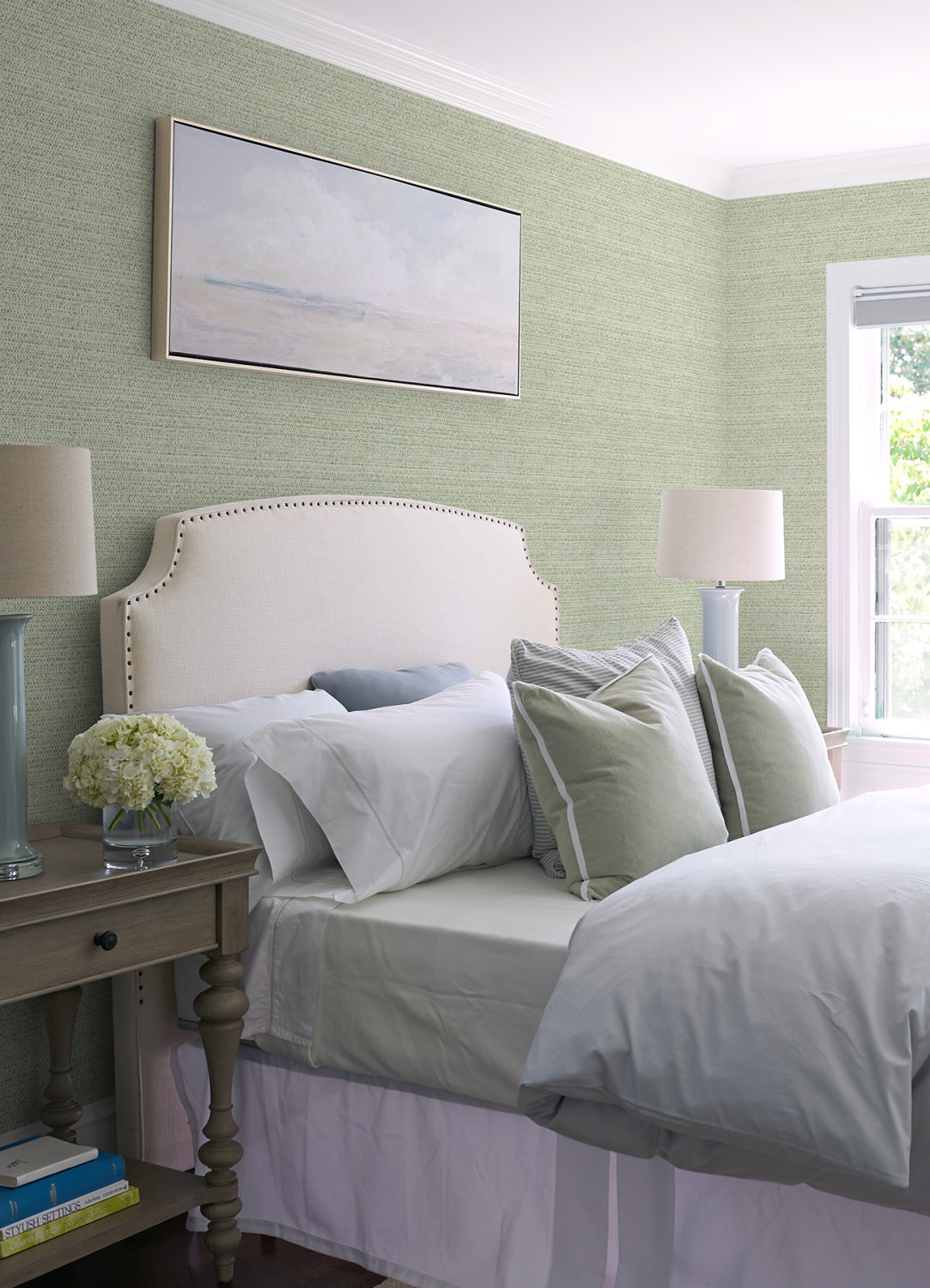 Balantine Teal Weave Wallpaper