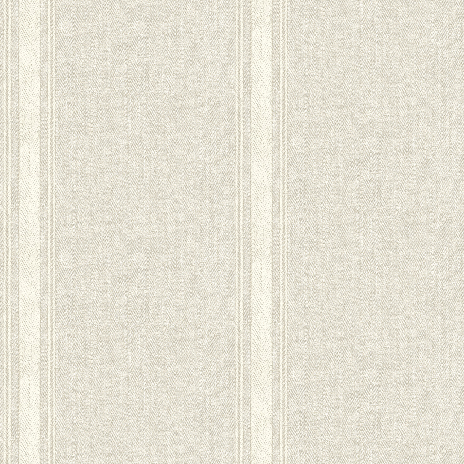 Linette Beige Fabric Stripe Wallpaper