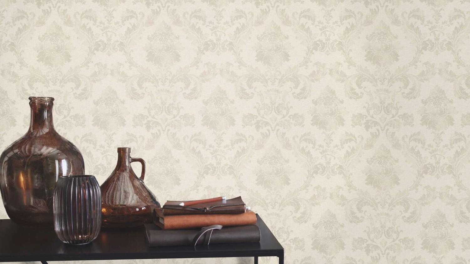 In Bloom Damask Beige 412604