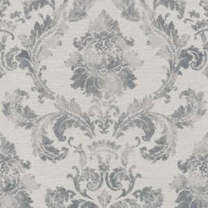 In Bloom Damask Blue
