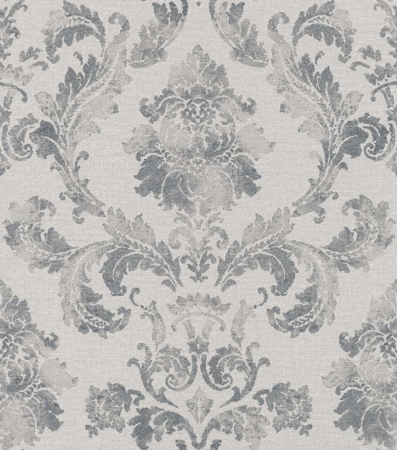 In Bloom Damask Blue