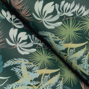 Everglades Dark Green Botanical Wallpaper