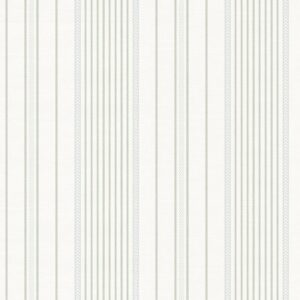 Navarres Stripe Light Green Faux Linen Wallpaper