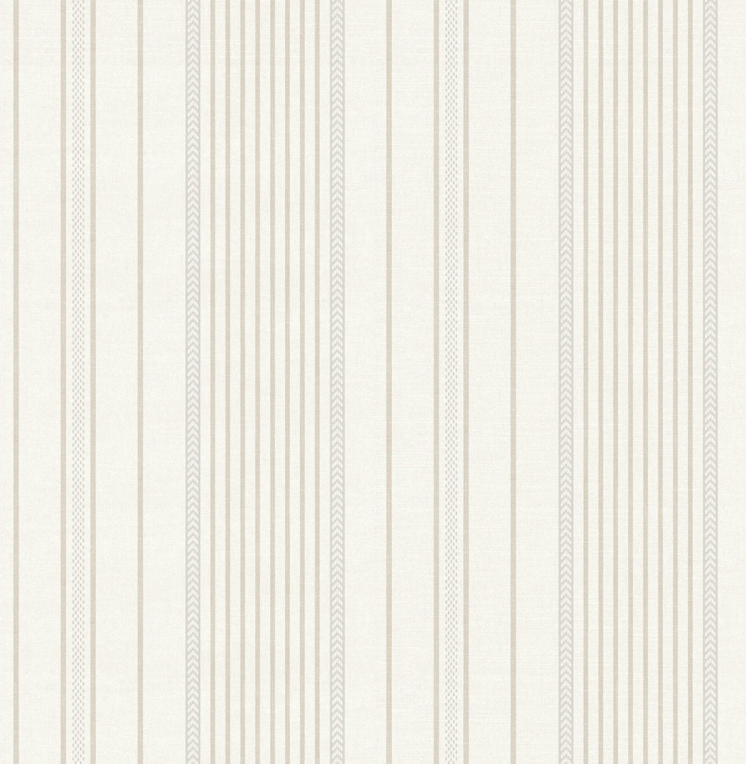 Navarres Stripe Neutral Faux Linen Wallpaper