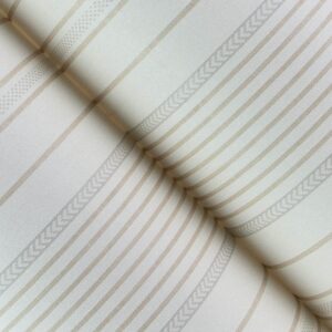 Navarres Stripe Neutral Faux Linen Wallpaper