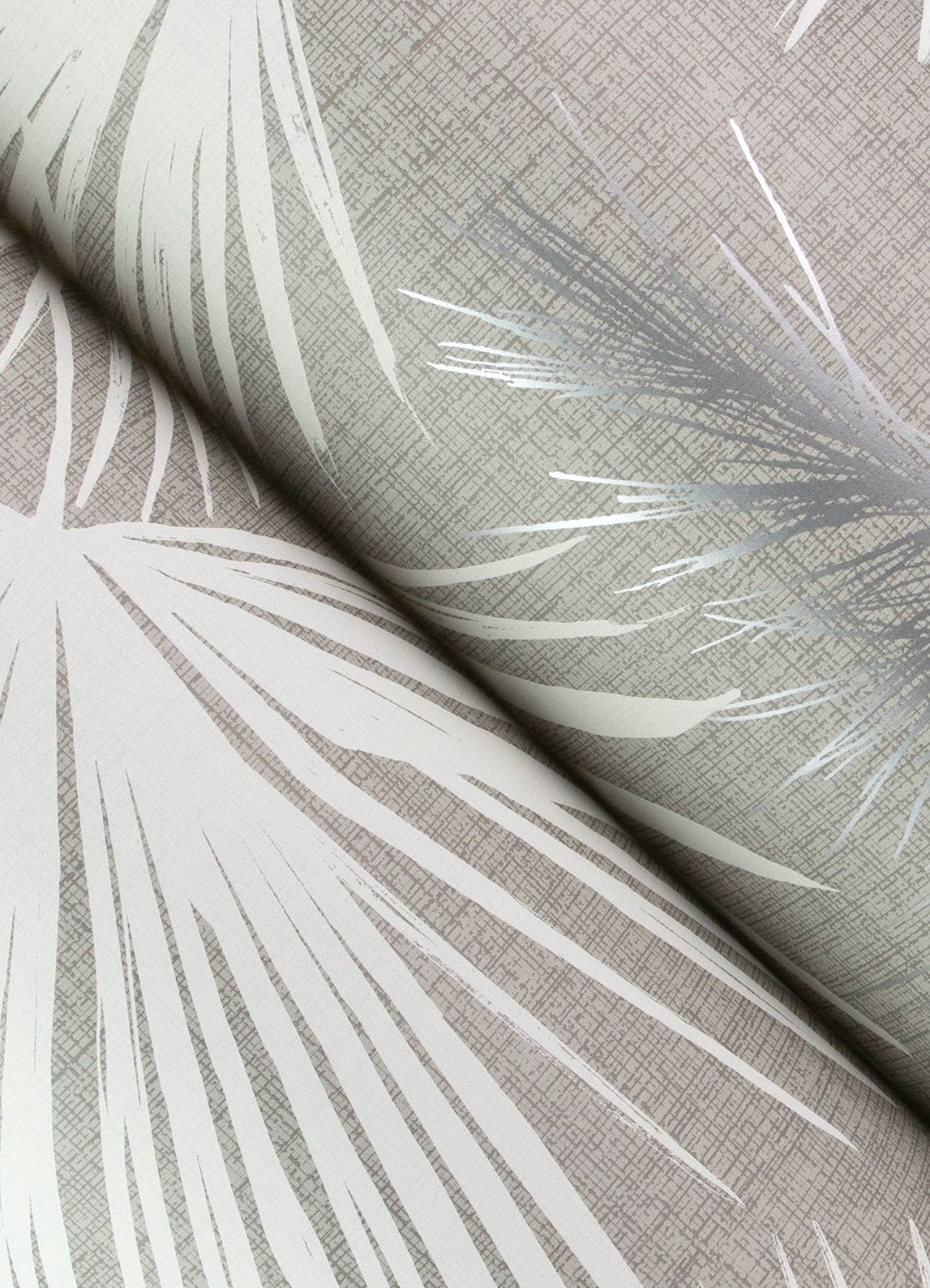 Hatteras Grey Palms Wallpaper