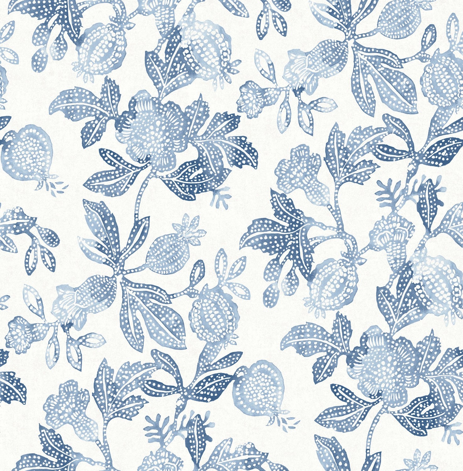 Beach Rose Blue Floral Fruits Wallpaper