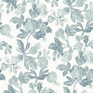 Beach Rose Teal Floral Fruits Wallpaper