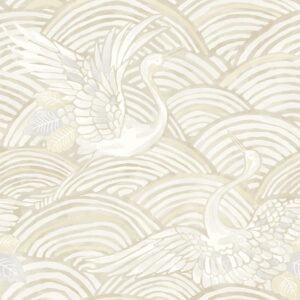 Egret Neutral Tidal Dance Wallpaper