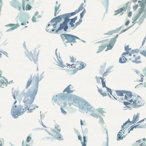Koi Blue Fish Wallpaper