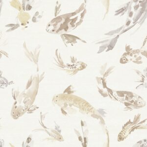 Koi Metallic Fish Wallpaper