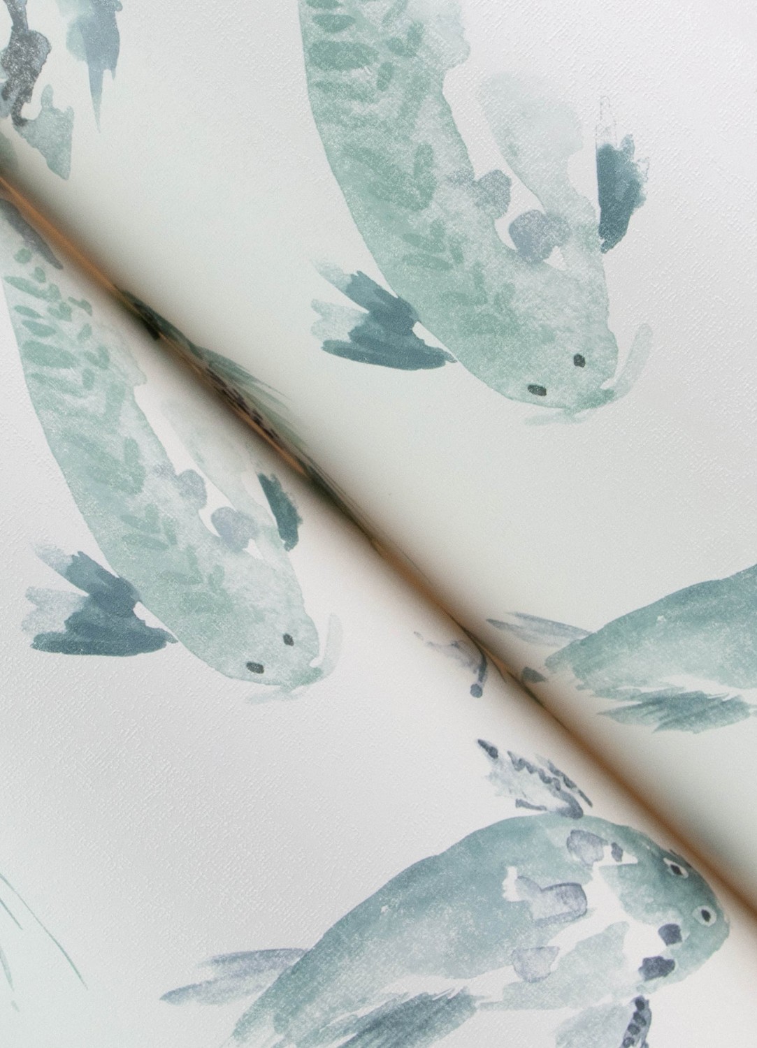 Koi Seafoam Fish Wallpaper