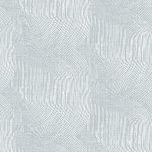 Folly Light Blue Zen Swirls Wallpaper