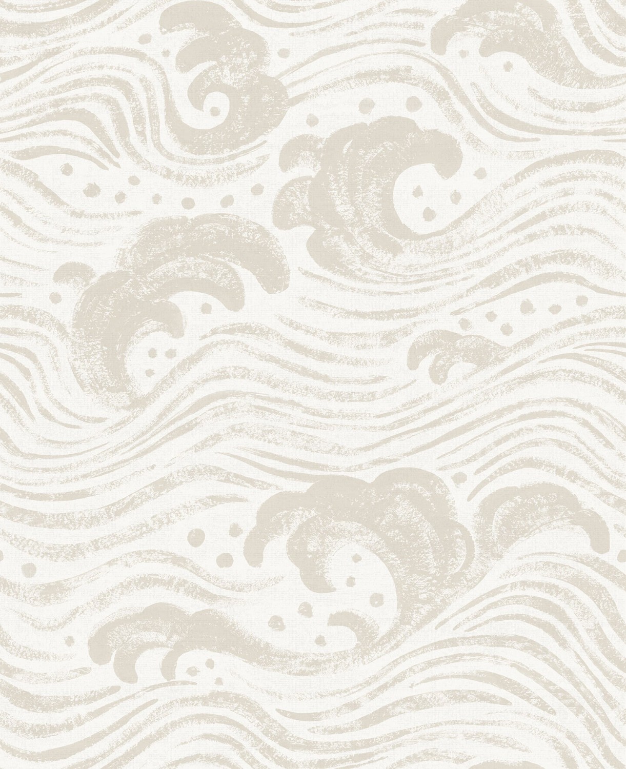Swell Beige Ocean Wave Wallpaper