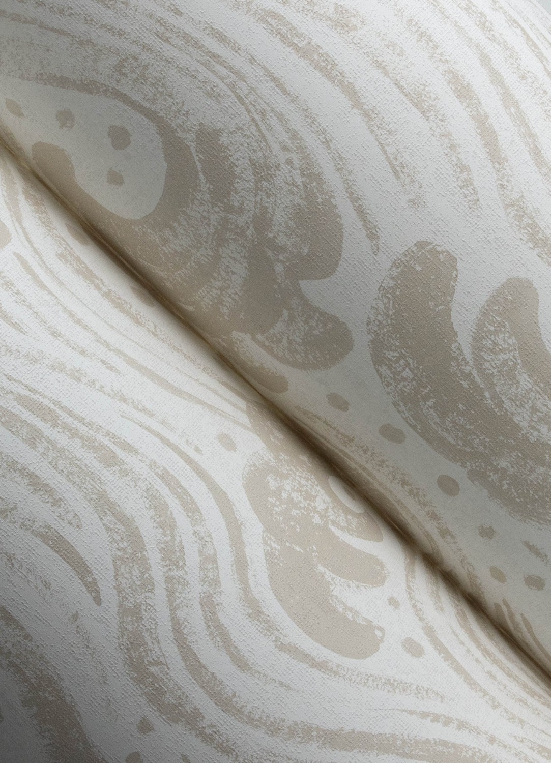Swell Beige Ocean Wave Wallpaper