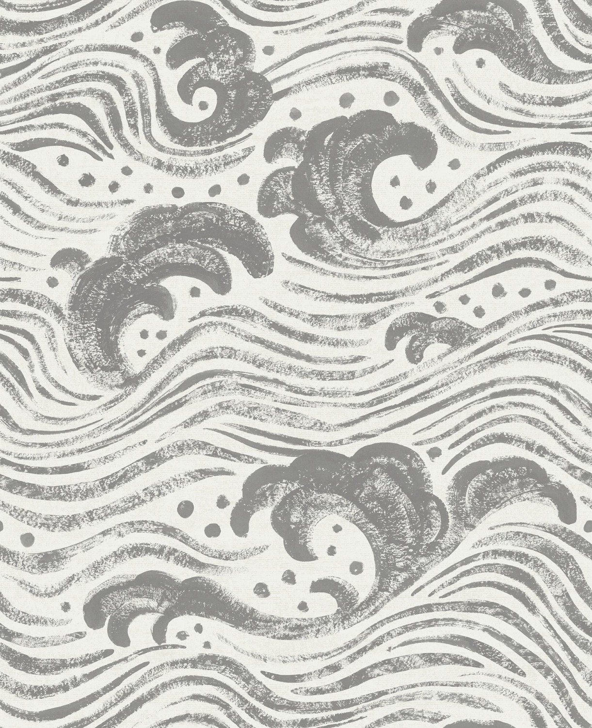 Swell Charcoal Ocean Wave Wallpaper