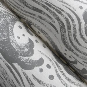Swell Charcoal Ocean Wave Wallpaper