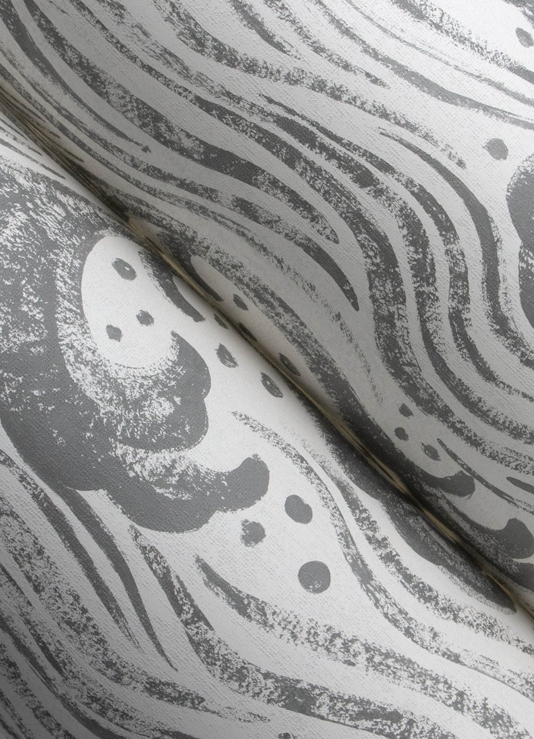 Swell Charcoal Ocean Wave Wallpaper