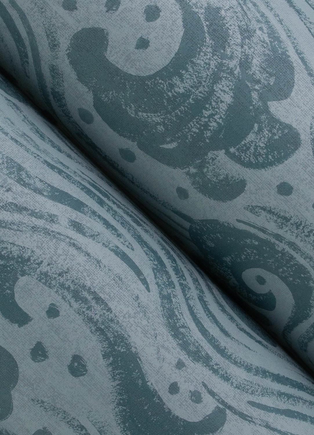 Swell Teal Ocean Wave Wallpaper