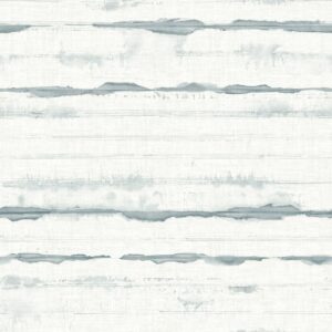 Destin Teal Stripe Wallpaper