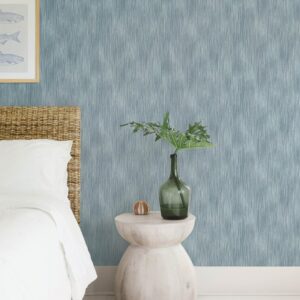 Largo Sky Blue Striated Wallpaper