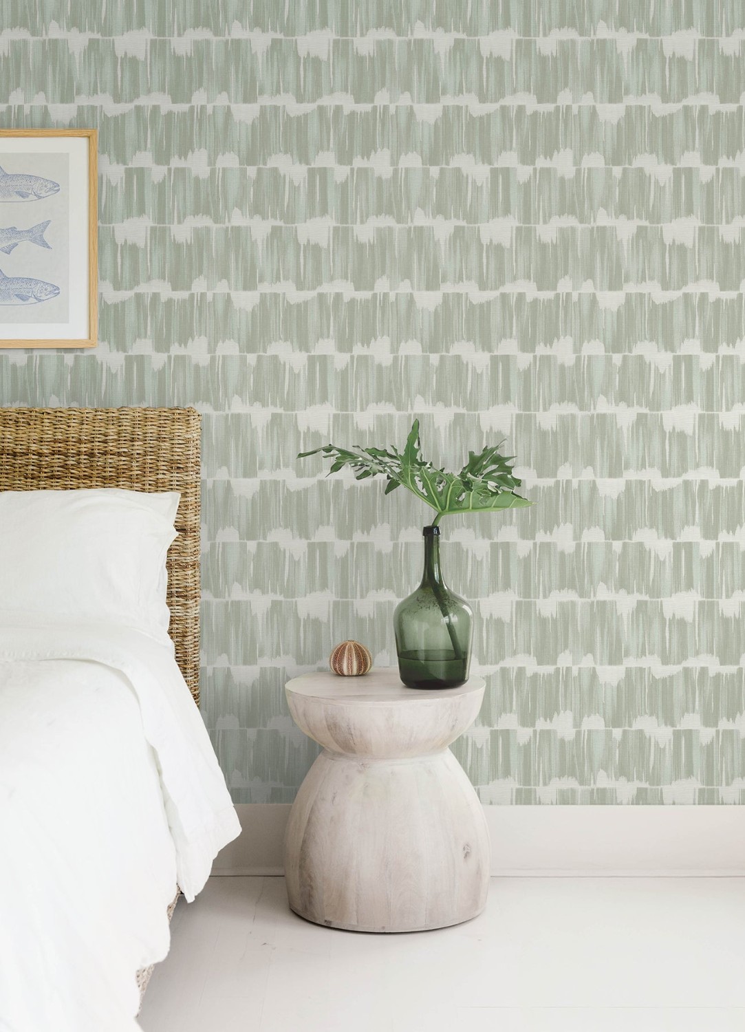 Serendipity Seafoam Shibori Wallpaper